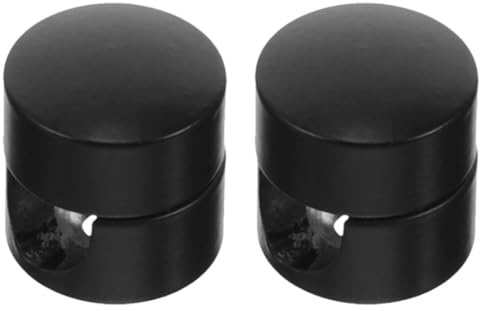 Healeved Ganchos para Colgar Lámparas de Araña de Aluminio Negro, Fijación Segura para Cables, Resistencia al Envejecimiento, Paquete de 2 Unidades, Diseño Elegante para Lámparas Rústicas