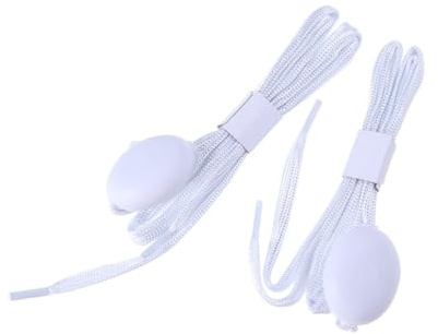 BUTIFULSIC Cordones Luminosos para Zapatos LED 4 Modos de Parpadeo, Material Pp y Led, Ideales para Correr y Escalar, Paquete de 1 Par Blanco