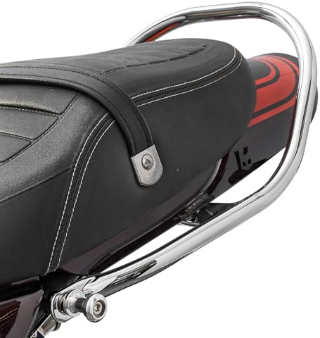 Motorrad Stahl Beifahrer Griffe Kompatibel mit Z900RS Z900 RS ABS SE Cafe 2018-2025, Hintersitz Beifahrer Haltegriff Seitenhandlauf Hinterer Griff (Chrom)