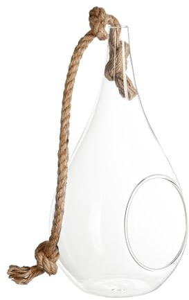 ATMOSPHERA CREATEUR D'INTERIEUR - Vaso a goccia in vetro e corda H25cm