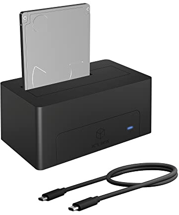 ICY BOX USB-C 3.1 Festplatten DockingStation für 2,5 Zoll und 3,5 Zoll HDD und SDD, USB 3.1 (Gen 2) Type-C Anschluss, IB-1121-C31