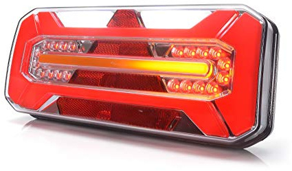WAŚ LED Rückleuchte LKW PKW Anhänger 7 Funktionen LINKS 12V-24V 1279DD L