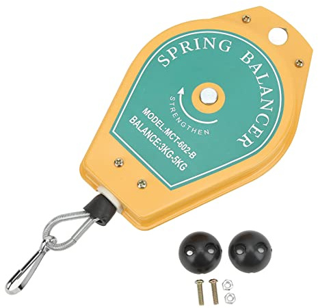 Équilibreur À Ressort 3-5kg Support Montage D'outil Rétractable Porteur Charge Suspendu Avec Raccords Tension Réglable Kits Outil Fixations Support À Suspendre Pour Assembly Line | Support d'outil rétractable 3-5kg, tension réglable, pour ligne d'assemblage et usine