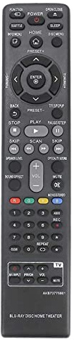 VINABTY AKB73775801 Telecomando Sostituito Adatto Per LG Blu-Ray Home Theater AKB73775821 S43S2-S S43T1-S S54S1-S S54T1-C S54T1-W S63H1-C S63H1-S S63H1-W S63S1-S S63S2-C S63S2-S S63S2-S/C