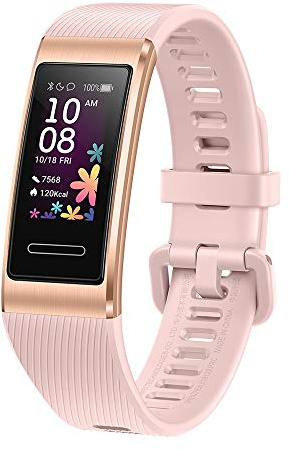 HUAWEI Band 4 Pro - Smart Band Fitness Tracker with AMOLED Touchscreen, Indoor Outdoor Pro Tracking, Sleep Monitor, Built-in GPS, 5ATM Waterproof - Pink Gold (Renewed)