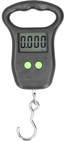 Hakenwaage, Digitale Elektronische Hängehakenwaage, Tragbare Koffergewicht-Angelwaage für Angeltaschengepäck (0,00150 kg), Federwaage