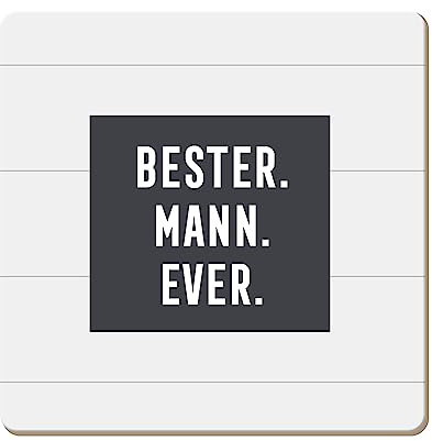 Grafik Werkstatt lustiger Untersetzer aus Kork | Bester. Mann. Ever, Bunt