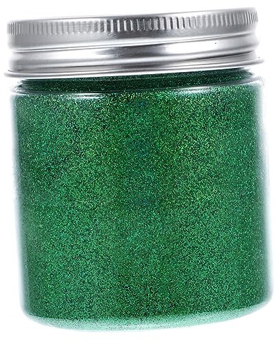 STOBOK 1 -Glitzerpulver Haare glitzern Glitzer für Epoxidharz-Bastelarbeiten aufbewahrungsdose storage boxes grün Glitzer für Make-up Glitzer für Nagelkunst das Gesicht Flash-Pulver