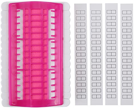 Stickgarn-Organizer, 30 Positionen, Kreuzstich-Nadelhalter, Sticktwist-Garn-Organizer, Nähwerkzeuge, Nadelgarn-Organizer, Stickerei, Kreuzstich-Garn-Organizer, (Rosenrot)