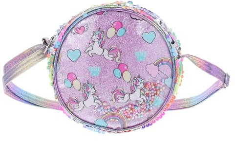Yardenfun Glitzernde Einhorn Umhängetasche Für Mädchen Bunte Pailletten Geldbörse Praktische Schultertasche Für Partys Und Alltag