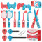 Switch Sports Accessories Bundle for Nintendo Switch Games, 18 in 1 Family Party Pack Accessories Set Kit for Nintendo Console Games with Golf Clubs, Tennis Rackets, Swords