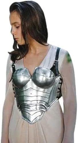 Generisch Mittelalterlicher weiblicher Brustpanzer Prinzessin Dame Kürass Stahl Brustpanzer LARP Cosplay Krieger Frauen Brustplatte Kostüm Halloween