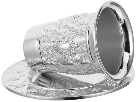 OKUMEYR 1satz Antiker Judaica Shabbos Weinbecher Untertasse Hochwertiger Kiddush Becher Für Feiertage Und Zeremonien Symbol Des Glaubens Tradition
