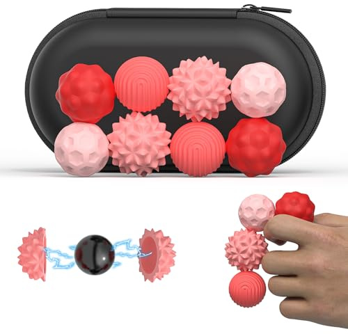 LXYNALI 8PCS Magnetic Fidget Balls,Magnetische Fidget Toys,Magnetkugeln Anti Stress Bälle Silikon Sensorik Spielzeug,Fingerspitzen ADHS-Spielzeug, Kreativität ASMR für Erwachsene