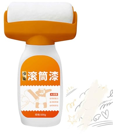 Wall Paint Touch Up - Wall Repair Roller Brush | Wall Repair Cream | Touch Up Paint White Roller Household Wall Small Roller Brush for Toile Kitchen