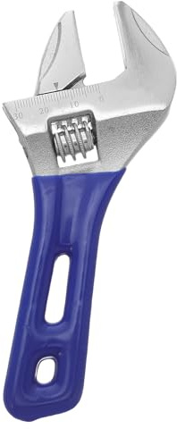 DOITOOL Chiave inglese regolabile, gambo corto, apertura larga da 5 pollici, chiave per idraulici, utensili idraulici per impieghi gravosi per riparazioni di bagni e lavandini