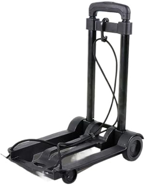 DHXIAMZ Flatbed Trolley Lightweight Portabl Foldable Hand Sack Wheel Trolley Folding Truck Barrow Cart Travel Luggage Shopping Cart Portable Home Use