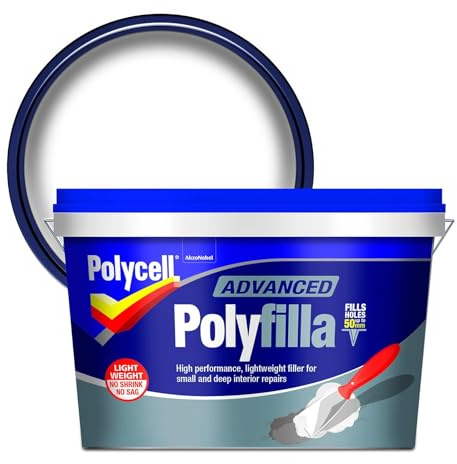 Polycell Advanced Polyfilla - White Ready Mixed Lightweight 4L