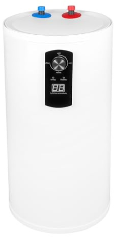Scaldabagno elettrico da 80 l, 2000 W, con contenitore interno smaltato, IPX4, scaldabagno da parete con indicatore LED e regolazione della temperatura da 25 a 75 °C