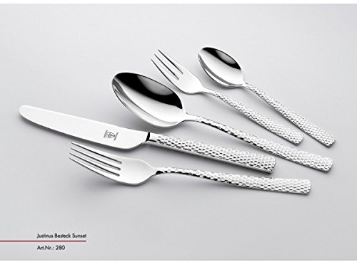 Justinus Menübesteck 30-tlg. im edlen Design aus Edelstahl 80/10 für 6 Personen