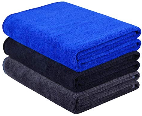 HIDMD Asciugamani Fitness Sportivi per Palestra Asciugamano in Microfibra - Sport, Nuoto, Viaggi, Camping, Spiaggia, Bagno 40CM X 80CM 3PACK