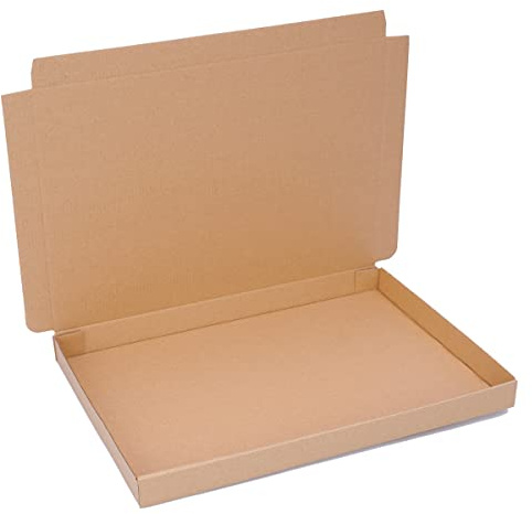 förpackning 50 varupostlådor WP XS 350 x 250 x 30 mm postkartong lämplig för varupådor International XS | DIN A4-format | brevlådor | DHL-kartong | lätt och stabil