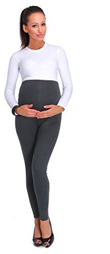 SOFTSAIL Leggings de maternidad para mujer de algodón grueso para embarazo, pantalones de forro polar PREG28