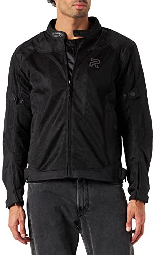 RAXUS Veste de moto d'été pour homme Track CoolPro, homologuée CE, Noir , XL