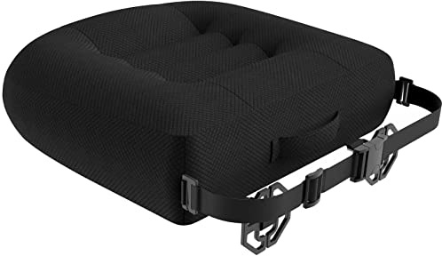 Sittdyna/sittupphöjning bil, sittkudde/stolkudde 40 x 40 kontorsstol, ergonomisk ortopedisk sittdyna för matbord stolar/kontorsstol/rullstol/trädgårdsstol/soffa rygg sittdyna (A svart)