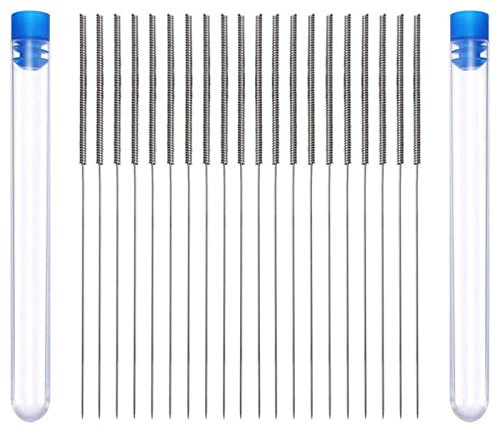 20 Stück 3d Drucker Reiniger Düsenreinigung Nadeln Edelstahl 3d Drucker Düsen Nadel Nozzle Reinigungsnadel 3d Drucker Extrucker Nadel 3d Drucker Düsenreinigungsnadeln Set Für Alle 0,4mm Düse