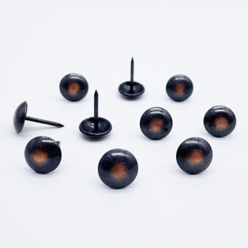 Let's Decorate 200PCS Upholstery Tacks D11mm/0.43 Bronze Nails, Copper Decorative Tacks for Sofa, Furniture Metal Thumb Tacks, Home DIY Decorative Nail Heads Nails (11mm Bronze)