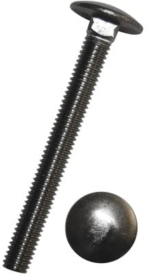 Tornillos de cabeza redonda plana M8 x 50 – 20 unidades, acero inoxidable, tornillos de cabeza redonda plana, tornillos de torbanda, tornillos de cabeza redonda plana con cuello cuadrado