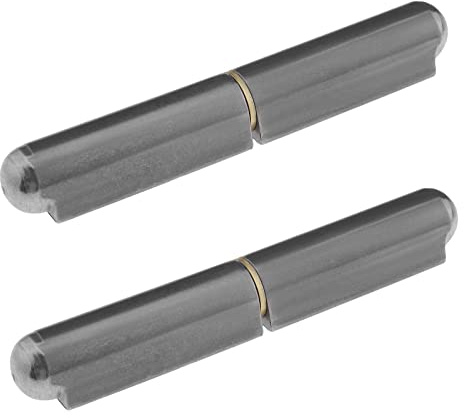 Lot de 2 charnières soudées en acier robuste pour portes et fenêtres en acier, meubles, machines agricoles, ingénierie mécanique 120 mm