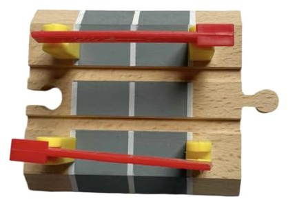 Wooden Toy Train Accessory for Fine Motor Skills Development, Educational Toys, Road And Railroad Parts for, Level Crossing