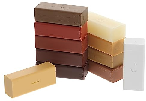 jojofuny Cire Réparatrice Rayures Bois Couleurs Kit Pour Réparation Parquet Et Stratifié Pâte Bois Reboucher Pour Sols Portes Meubles Facile à Utiliser