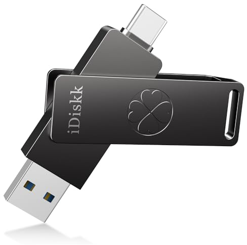 iDiskk USB C Flash Drive 1TB Speed up to 1000MB/s Memory Stick, Type C+USB A 3.2 Gen2 Portable External Solid State SSD Thumb Drive for iPhone 15 USB C iPad, MacBook,Laptops,Android Phone and PC