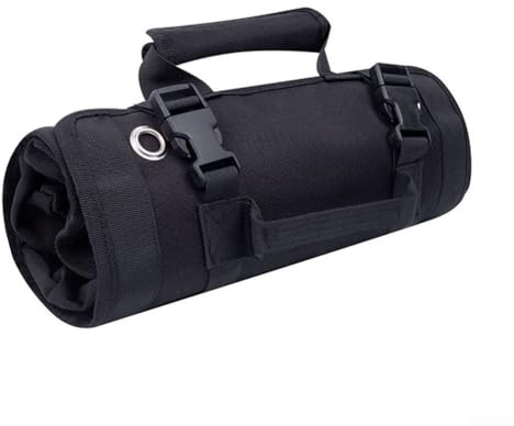 Praktische Werkzeugtasche, tragbar und für Auto-, Boot-, Motorrad-Reparaturen (schwarz)