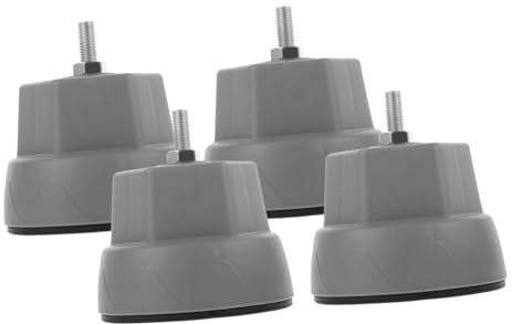 Veemoon Patins Anti-vibrations Lot de 4 pour Machine à Laver, Stabilisateur en Plastique Antidérapants Maintien Stable pour Buanderie | Anti-vibrations, Antidérapants, pour Lave-linge et Sèche-linge, Pièce de Rechange pour Buanderie