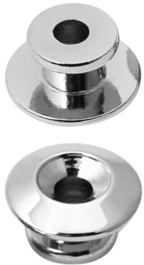 ibasenice 2 Stk Gurtschlösser Gitarrengurte elektrisch Gitarrengurtknopf Gitarrenknopf Gitarrengurt verriegeln Gitarren-Kits gitarrenzubehör guitar accessories Schloss aus Metallband Silver