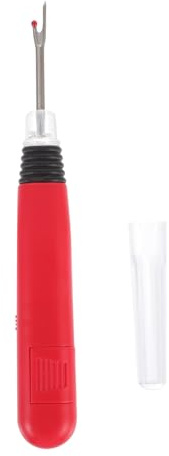 Sewroro 1stk Faden Auswählen Thread Unpicker Nahttrenner Mit Licht Led Nahttrenner Nahtlöser Nähfadenentferner Werkzeug Zum Entfernen Von Gewinden Aufreißer Rot Rostfreier Stahl