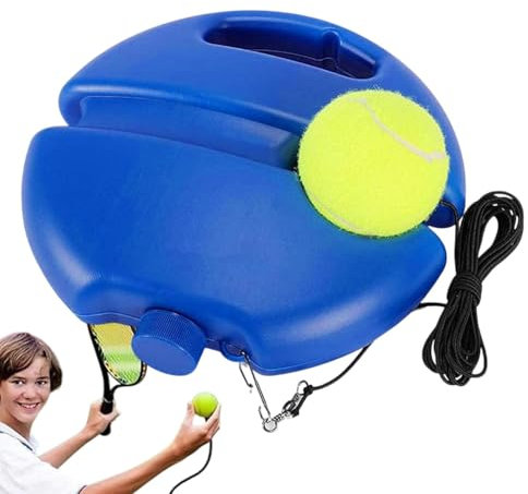 Tennistrainer-Rebound-Ball, Tennis-Rebounder-Trainer | Solo-Tennistrainer-Set | Tragbares Rebound-Übungsset, Tennis-Trainingsausrüstung für Spielertrainer aller Altersgruppen und Spielstärken
