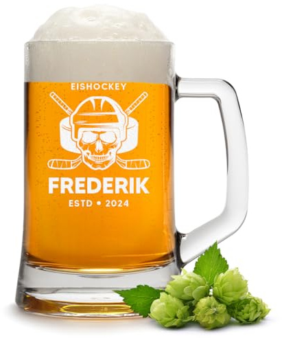 polar-effekt Boccale da birra da 0,5 litri con incisione per uomini – Bicchiere da birra con nome desiderato – Regali per papà, nonno e amici – Extra lavabile in lavastoviglie