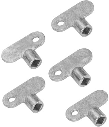 HYTROVE 5pcs Radiator Wrench Square Socket Bleed for Air Valve Tool for Plumbing Compatible Radiators Essential Home Accessory