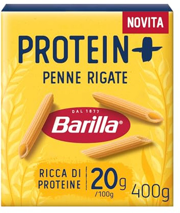 Barilla Pasta Penne Protein+, 400 g | Pasta Proteica di Semola di Grano Duro con Proteine di Piselli