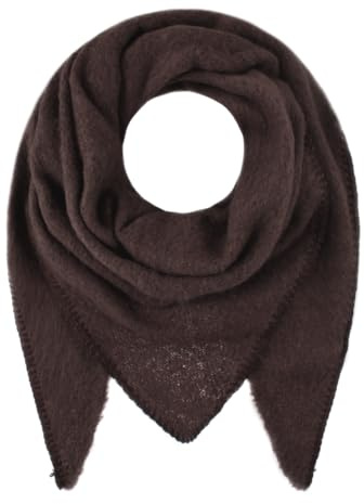 Majea Damenschal Winterschal Strickschal Damen Schal (880042) (mokka 17)
