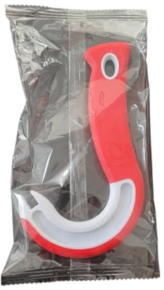 Abrelatas de plástico con gancho for abrir latas, herramienta sencilla(Red)
