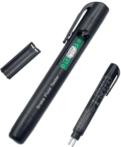 Tester Del Liquido Dei Freni Per Auto | Misurazione con Indicatore a LED - Tester Per Fluido Frenante | Per Professionisti, Autisti, Garage E Officine Di Riparazione
