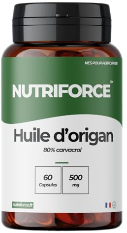 Aceite de Orégano Natural – Propóleo Antimicrobiano y Antioxidante – Sistema Inmunitario y Bienestar – Cápsulas – Fabricado en Francia