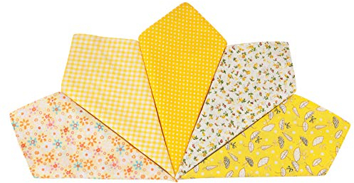 HOULIFE Pañuelos de bolsillo para mujer de algodón puro, para uso diario, 5/10 unidades, 36 x 36 cm, regalo para el Día de la Madre multicolor Medium