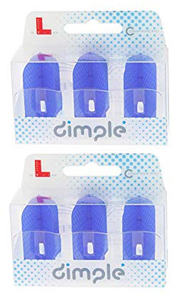 Lstyle Dart Flights: L6 PRO Slim - 2 Pack - Dimple Texture - Blue